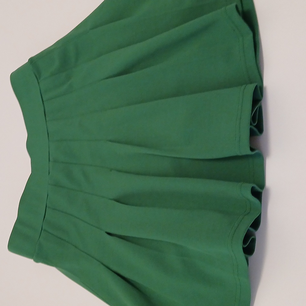 Green Mini athletic  Skirt